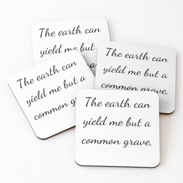 Item preview, “The earth can yield me but a common grave,” - handwriting black designed and sold by ariksworld.