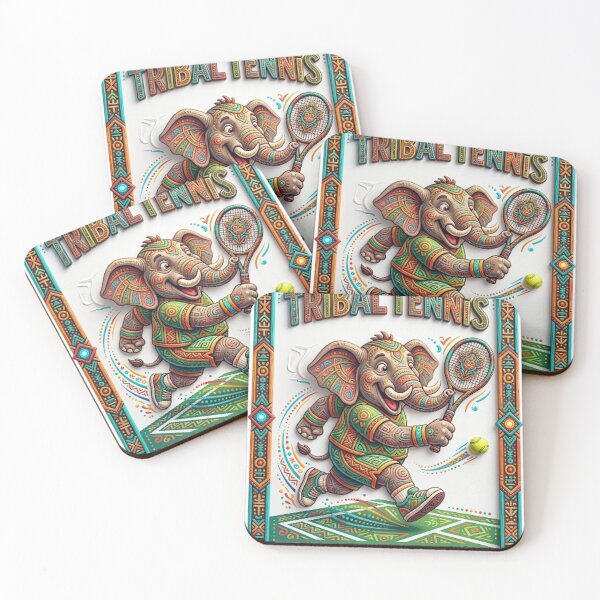 Item preview, TRIBAL TENNIS. PLAY WITH JOY. designed and sold by likbatonboot.