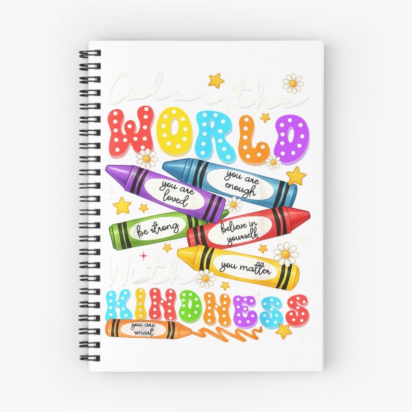 Item preview, Color The World with Kindness Crayon Positivity Teacher T-Shirt designed and sold by likhanoia.