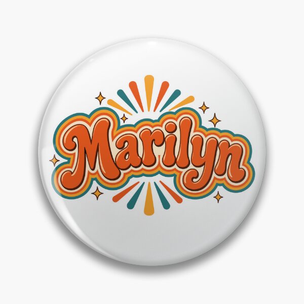Item preview, Marilyn Name | Groovy Retro 70s Personalized | Custom Name designed and sold by ZIGLWORKS.