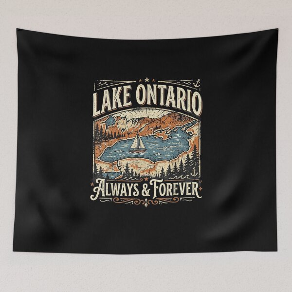 Item preview, Lake Ontario Always & Forever Vintage Lake Landscape designed and sold by Abigaildixon92.