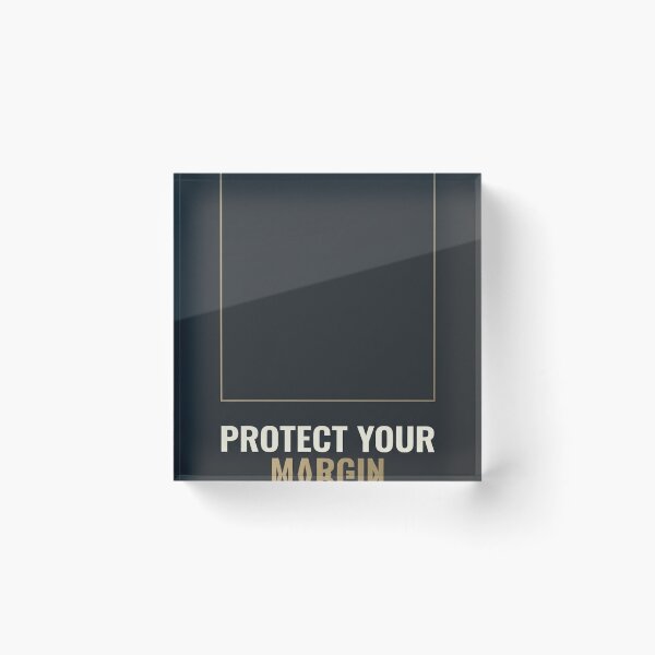 Item preview, Protect Your Margin Minimalist Money Poster designed and sold by Zaramodo.