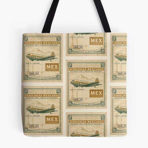 Item preview, Mexico City Vintage DC‑3 Mid‑Century Travel Stamp designed and sold by stickercuffs.
