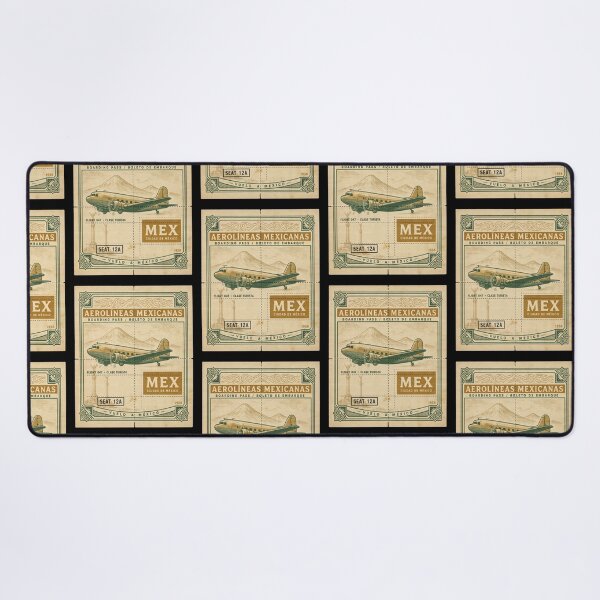 Item preview, Mexico City Vintage DC‑3 Mid‑Century Travel Stamp designed and sold by stickercuffs.