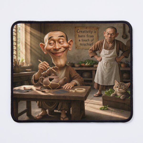 Item preview, Funny Kitchen Unique Art Work Illustration designed and sold by The Brother Wu Collection.