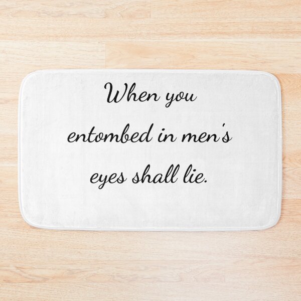 Item preview, “When you entombed in men's eyes shall lie.” - handwriting black designed and sold by ariksworld.