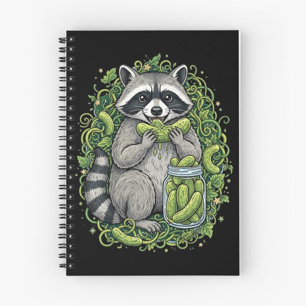 Item preview, Raccoon Eating Pickles designed and sold by Positive&FunnyThings.