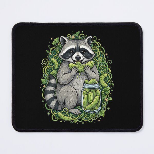 Item preview, Raccoon Eating Pickles designed and sold by Positive&FunnyThings.