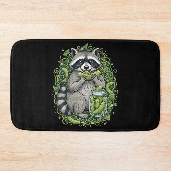 Item preview, Raccoon Eating Pickles designed and sold by Positive&FunnyThings.
