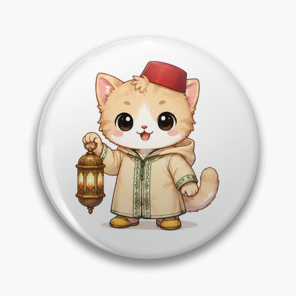 Item preview, Kawaii Moroccan Chibi Kitten with Lantern designed and sold by  Cat Lady.