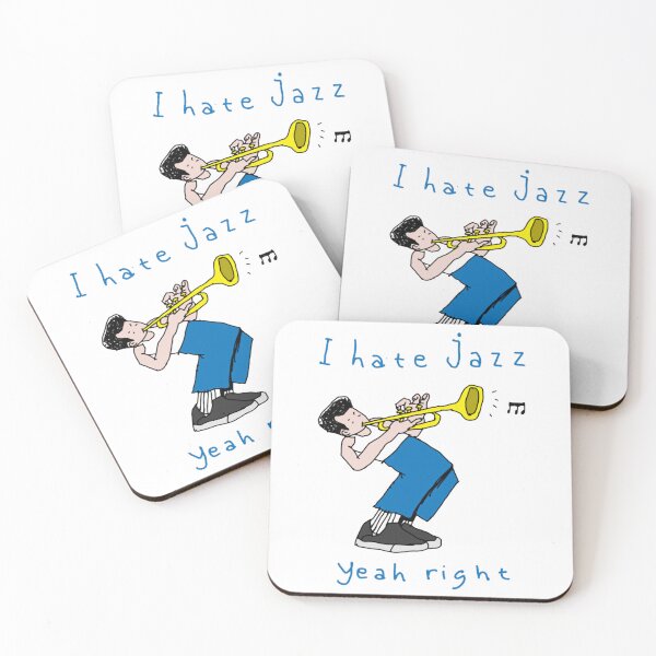 Item preview, I Hate Jazz Yeah Right Sarcastic Saxophone Music Doodle designed and sold by Errorclubmeme.