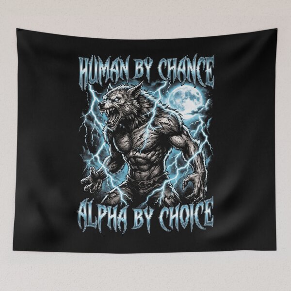 Item preview, Funny Alpha Wolf Meme Human By Chance Alpha Choice  designed and sold by MOONE FLOWER.