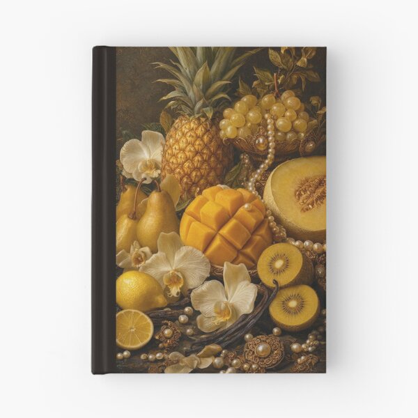 Item preview, Moody Botanical Still Life Pineapple Melon Tropical Fruit Print designed and sold by DMarquiseArt.