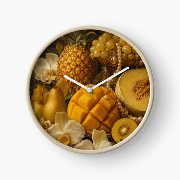 Item preview, Moody Botanical Still Life Pineapple Melon Tropical Fruit Print designed and sold by DMarquiseArt.