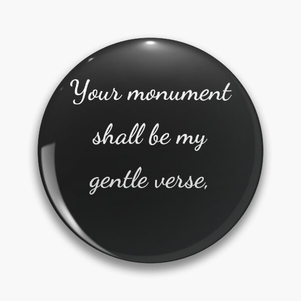 Item preview, “Your monument shall be my gentle verse,” - handwriting white designed and sold by ariksworld.