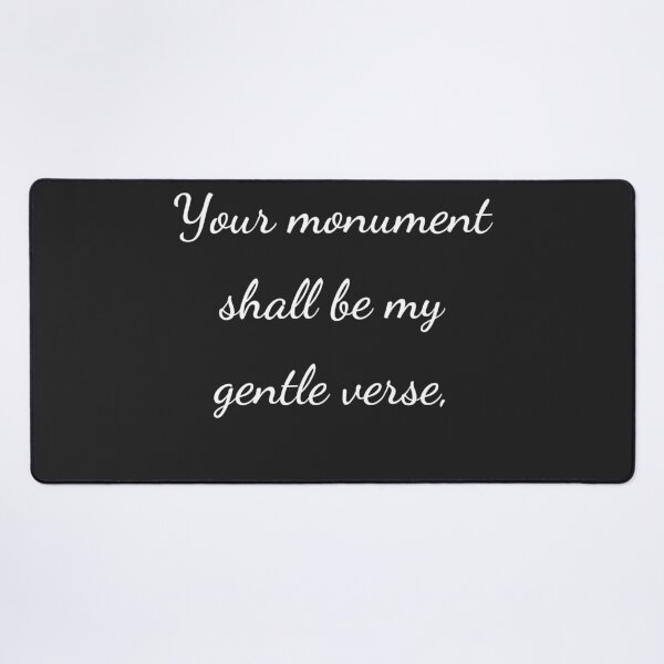 Item preview, “Your monument shall be my gentle verse,” - handwriting white designed and sold by ariksworld.