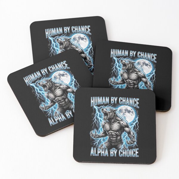 Item preview, Funny Alpha Wolf Meme Human By Chance Alpha Choice  designed and sold by MOONE FLOWER.