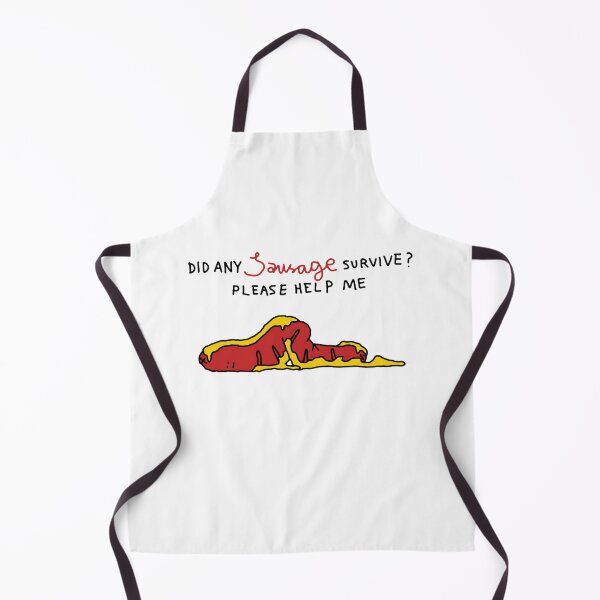 Item preview, Sausage Survivor Funny Fast Food Hotdog Comic Art designed and sold by Errorclubmeme.