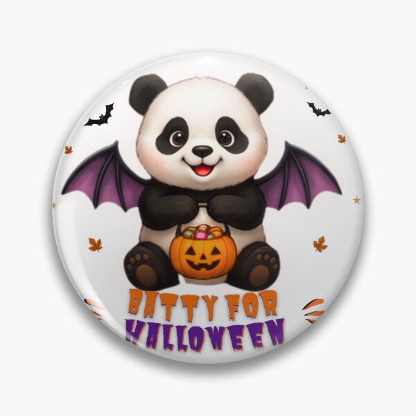Item preview, Cute and Spooky Panda Halloween Pumpkin Design designed and sold by EnginerdStudio.