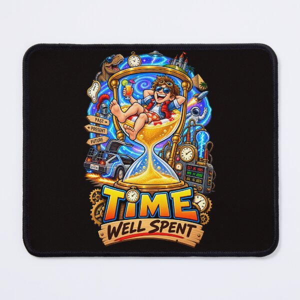 Item preview, Time Well Spent Funny Cartoon designed and sold by takeitliterally.com.