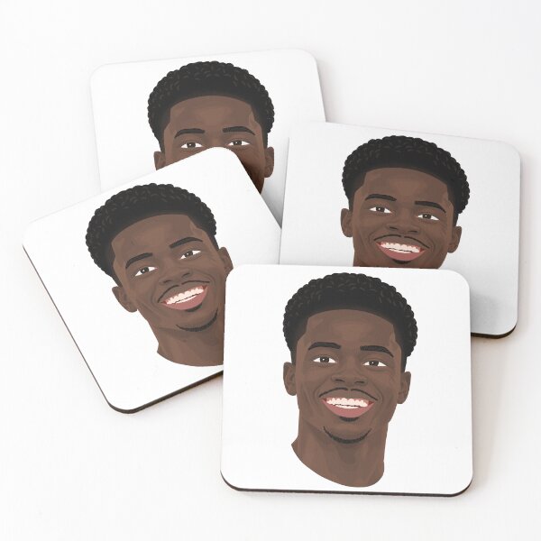 Item preview, Bukayo Saka Arsenal Football Illustration designed and sold by The Home Of Pink Peach.