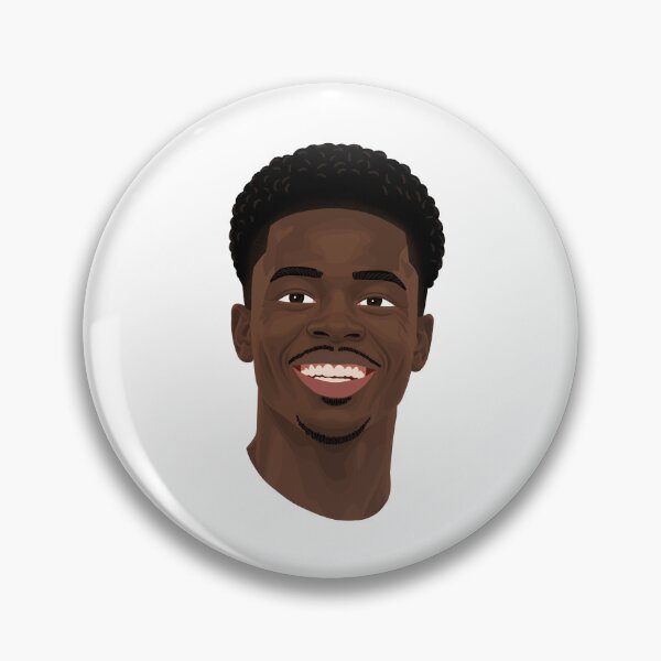 Item preview, Bukayo Saka Arsenal Football Illustration designed and sold by The Home Of Pink Peach.