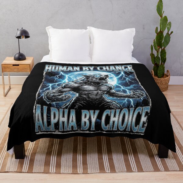 Item preview, Funny Alpha Wolf Meme Human By Chance Alpha Choice designed and sold by MOONE FLOWER.