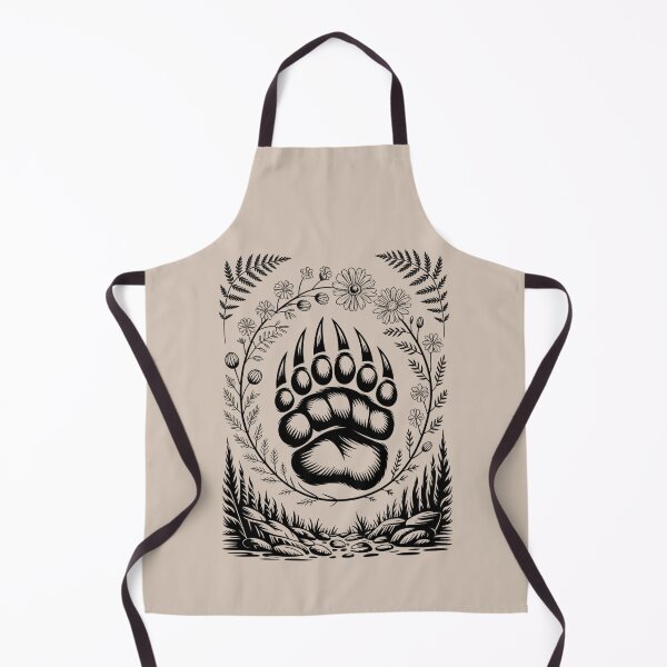 Item preview, Bear Paw Floral Wreath Illustration designed and sold by NuvoraNest.