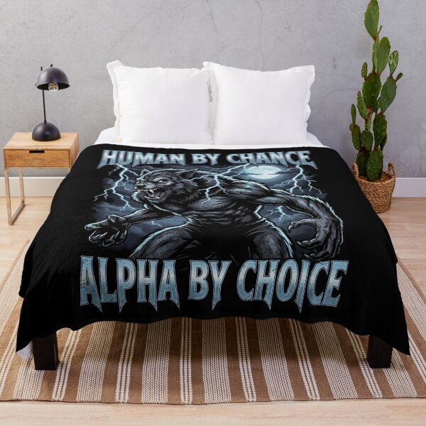 Item preview, Funny Alpha Wolf Meme Human By Chance Alpha Choice designed and sold by MOONE FLOWER.
