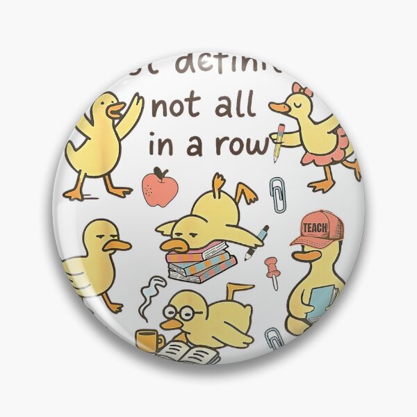 Item preview, Ducks Most Definitely Not All in A Row Teacher T-Shirt designed and sold by Fester's Designs.