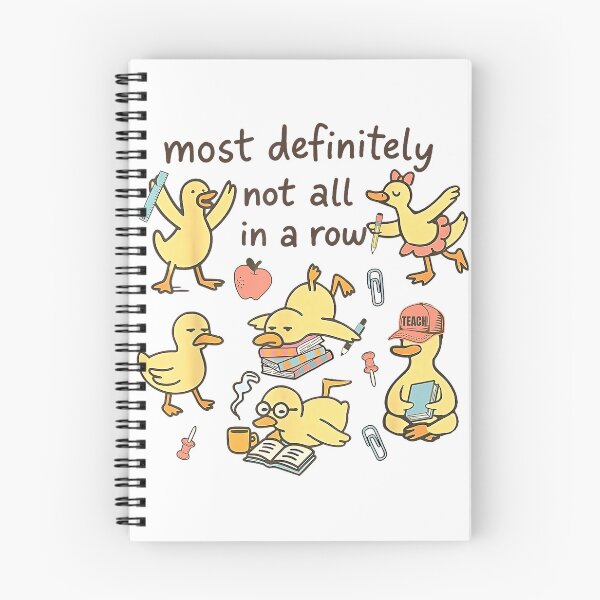 Item preview, Ducks Most Definitely Not All in A Row Teacher T-Shirt designed and sold by Fester's Designs.