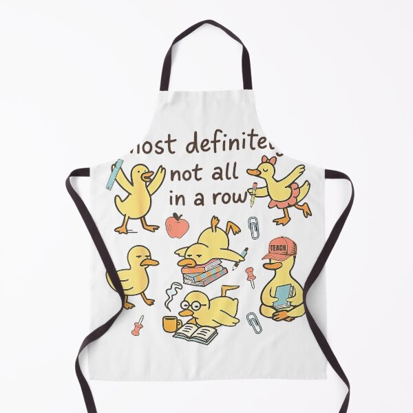 Aperçu de l'œuvre T-shirt pour professeur « Les canards ne sont certainement pas tous alignés » créée et vendue par Fester's Designs.