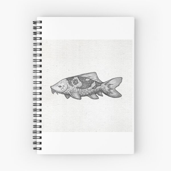Item preview, Detailed Koi Fish Sketch designed and sold by F-Fireheart.