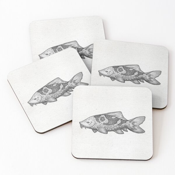 Item preview, Detailed Koi Fish Sketch designed and sold by F-Fireheart.
