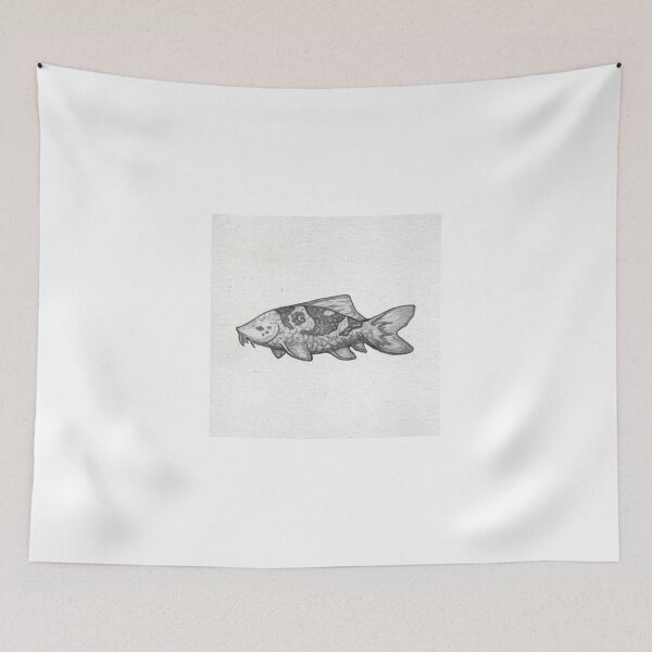 Item preview, Detailed Koi Fish Sketch designed and sold by F-Fireheart.