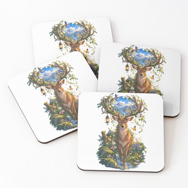 Item preview, Majestic deer in Alpine Forest designed and sold by Madame-Verny.