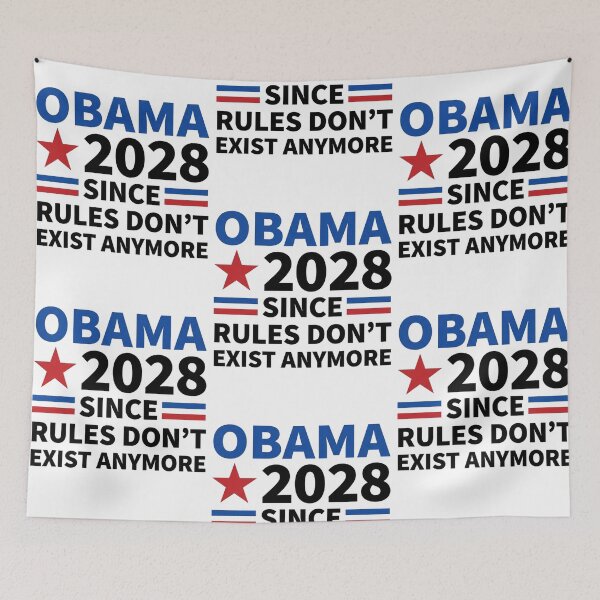 Item preview, Obama 2028 Since Rules Don't Exist Anymore Funny Sarcastic Political designed and sold by raedattia.