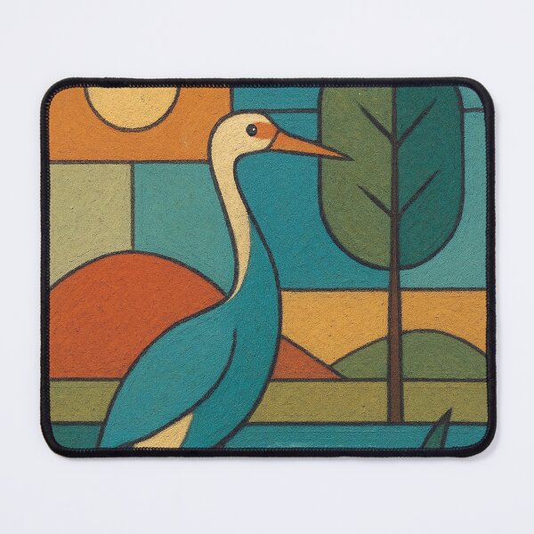 Item preview, Crane in Nature – A Geometric Illustration designed and sold by GalleryKauffeld.