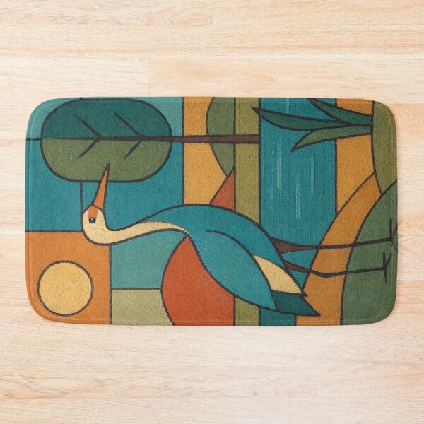 Item preview, Crane in Nature – A Geometric Illustration designed and sold by GalleryKauffeld.