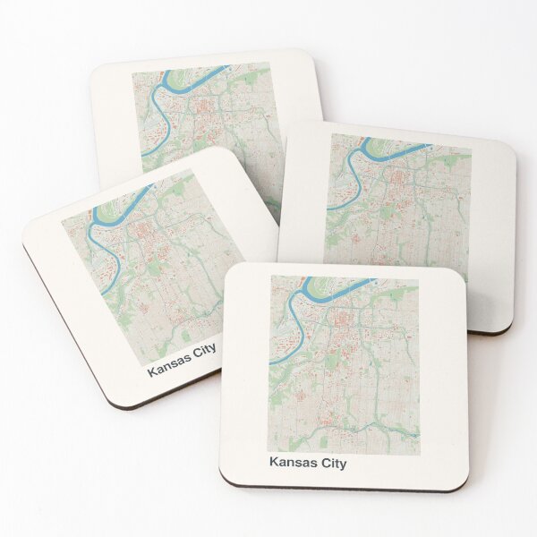 Item preview, Kansas City Minimalistic Map Art designed and sold by MapsNerd.