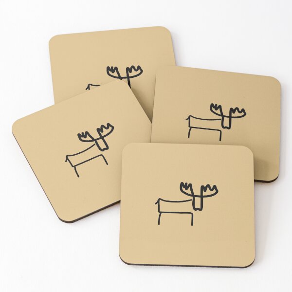 Item preview, Moose simple doodle line art sketch designed and sold by hitNmiss.