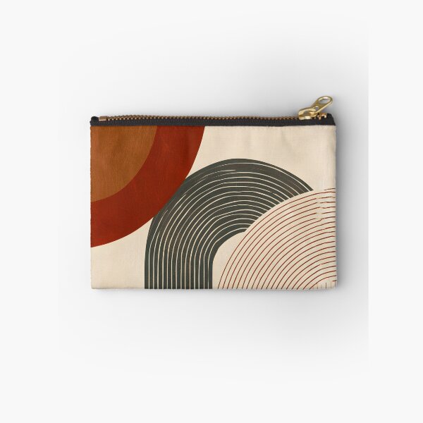 Item preview, Mid-Century Geometric Shapes Abstract Arches - Two Tone Earthy - Terracotta Retro Modernist Line Art designed and sold by GrinGalore.