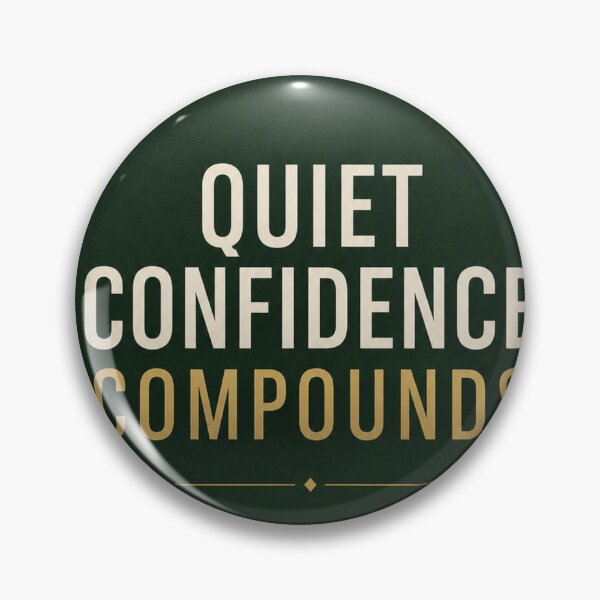 Item preview, Quiet Confidence Compounds | Minimalist Dark Green Money Quote designed and sold by Zaramodo.
