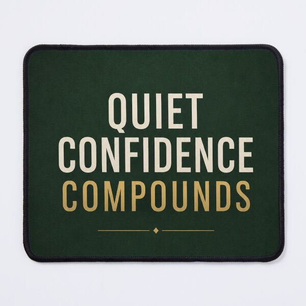 Item preview, Quiet Confidence Compounds | Minimalist Dark Green Money Quote designed and sold by Zaramodo.
