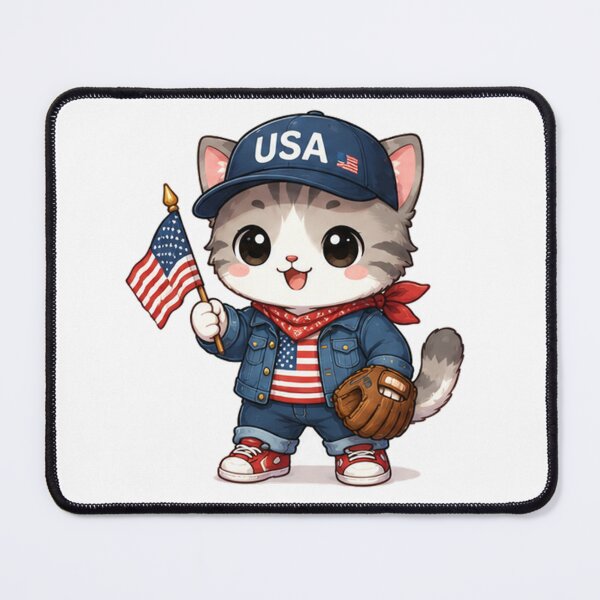 Item preview, Chibi Kitten Baseball Denim Jacket designed and sold by  Cat Lady.