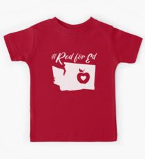 Red for Ed Washington Kids Tee