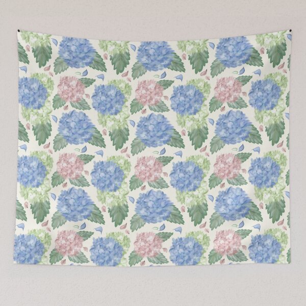 Item preview, Cottagecore Hydrangea Blossoms and Petals designed and sold by FeeArtDesign.