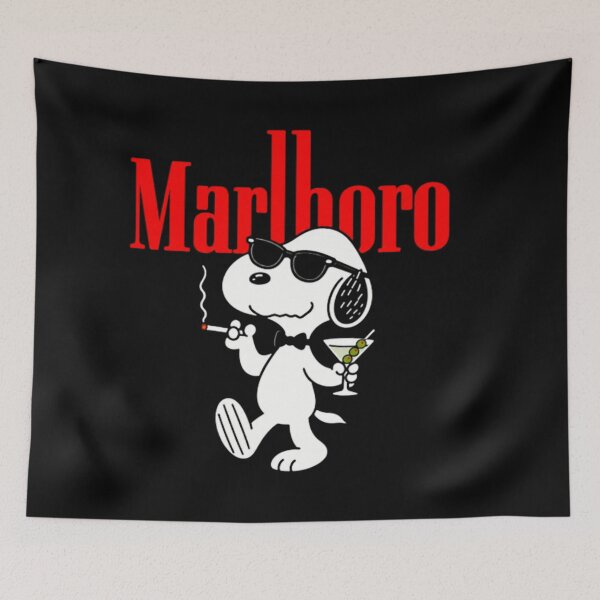 Item preview, Smoking Dog Graphic, Retro Snoopy Martini designed and sold by ErvinWeeks.
