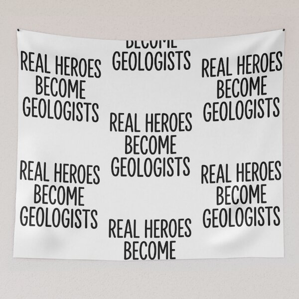 Item preview, Real Heroes Become Geologists Funny Geology Rockhound Earth Science designed and sold by raedattia.