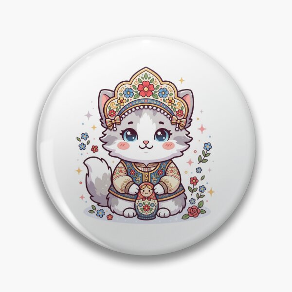 Item preview, Kawaii Russian Chibi Kitten Matryoshka designed and sold by  Cat Lady.